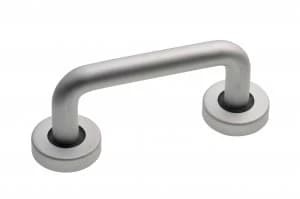 Image of Wickes D Pull Single Door Handle - Aluminium 150mm