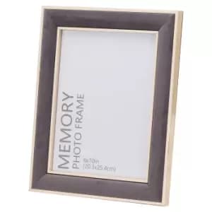 Image of Grey Velvet With Gold 8X10 Frame