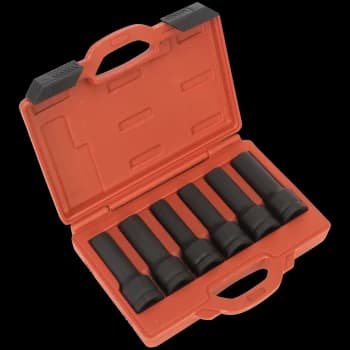 Image of Sealey 6 Piece 3/4" Drive Deep Bi Hexagon and Torx Impact Socket Set 3/4"