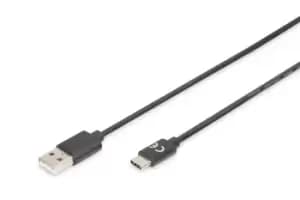 Image of Digitus USB Type-C connection cable, Type C to A
