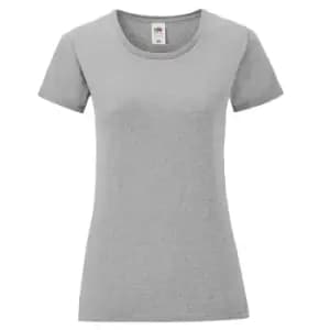 Image of Fruit of the Loom Womens/Ladies Iconic 150 Heather T-Shirt (XS) (Athletic Heather Grey)