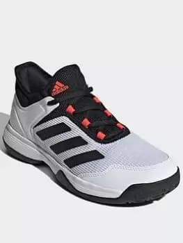Image of adidas Adizero Club Tennis Shoes, Green, Size 3.5 Older