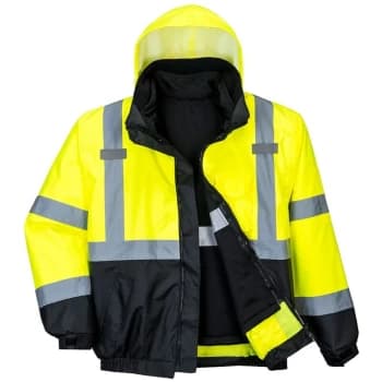 Image of Portwest - S365YBR5XL - sz 5XL Hi-Vis Premium 3-in-1 Bomber - Yellow/Blue