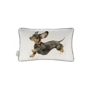 Image of Wrendale Designs - That Friday Feeling Dog Rectangle Cushion