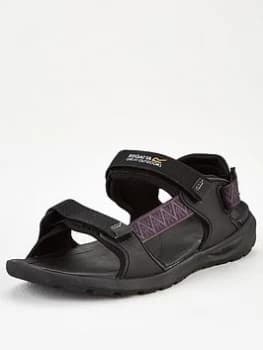 Image of Regatta Marine Web Sandal - Black, Size 6, Men