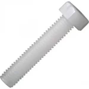 Image of Toolcraft Hexagonal Screw DIN 933 Polyamide M4 x 30mm Pack Of 10