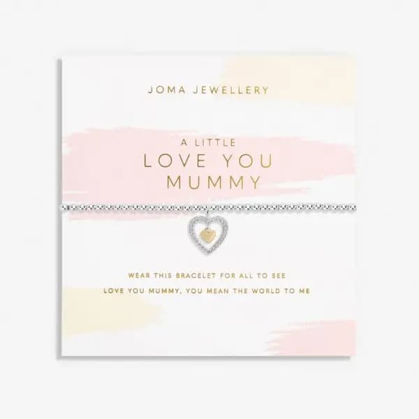 Image of Mother's Day A Little Love You Mummy Silver Gold Plated 17.5cm Bracelet 6859