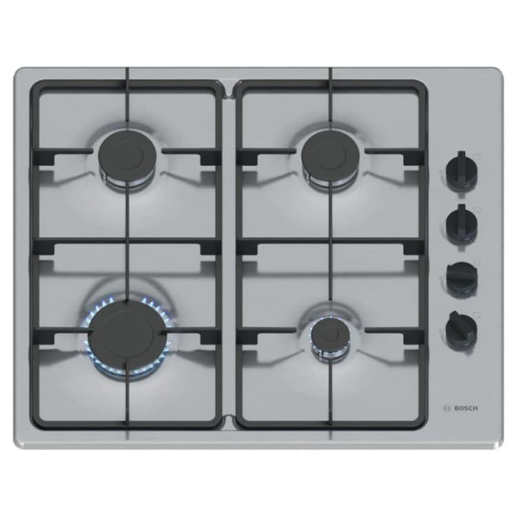 Image of Bosch Series 2 PBP6B5K60 58cm Gas Hob - Stainless Steel