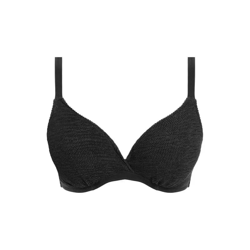Image of Freya Womens underwired plunge bra Freya Ibiza Waves Noir Female 80D
