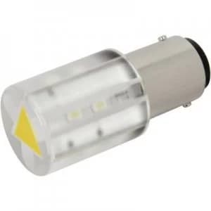 Image of LED bulb BA15d Yellow 24 Vdc 24 V AC 400 mcd CML
