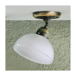 Image of NONNA antique brass ceiling light 1 bulb, height 19 Cm