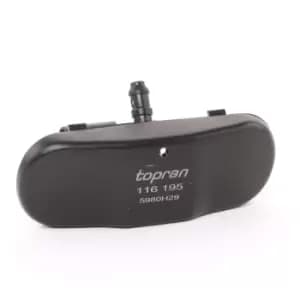 Image of TOPRAN Windscreen Washer Jet 116 195 Spray Nozzle,Washer Fluid Jet, windscreen VW,SKODA,SEAT,Golf V Schragheck (1K1),TOURAN (1T1, 1T2)