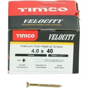 Image of Timco Multi Purpose Countersunk Velocity Screw - 4.0 x 40 (200 pack)