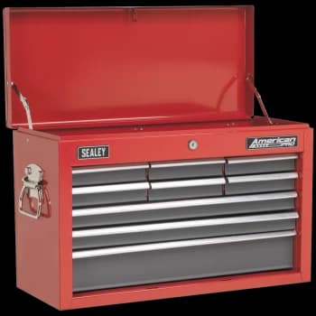 Image of Sealey American Pro 9 Drawer Tool Chest Red / Grey