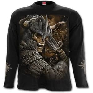 Image of Viking Warrior Mens X-Large Long Sleeve T-Shirt - Black