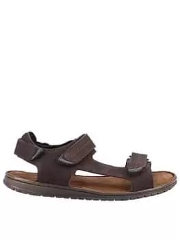Image of Hush Puppies Neville Quarter Strap Sandal, Brown, Size 9, Men