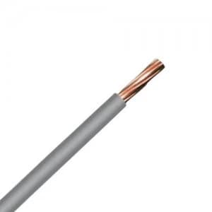 Image of Zexum Grey 10mm 7 Strand 55A Single Core 6491B LSZH Low Smoke Zero Halogen Round Power Insulated Conduit Wire - 1 Meter