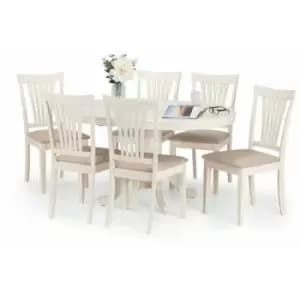 Image of Julian Bowen Dining Set - Stanmore Dining Table and 6 Chairs