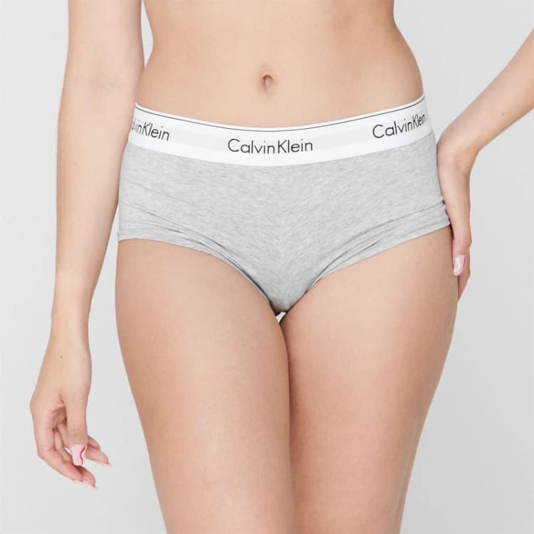 Image of Calvin Klein Modern Cotton Boy Boy Shorts Boy Shorts Extra Sml Grey 42434002310