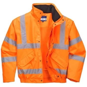 Image of Portwest - RT62ORRL - sz L Hi-Vis Breathable Mesh Lined Jacket - Orange
