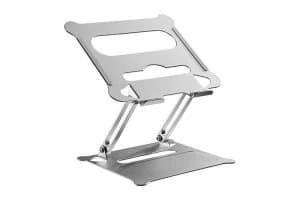 Image of ProperAV Height Adjustable Aluminium Laptop or Tablet Riser Stand