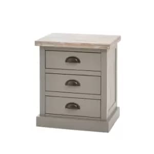 Image of The Oxley Collection Three Drawer Bed Side