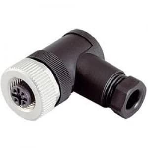 Image of Binder 99 0430 24 04 Series 713 M12 Sensor Actuator Connector Screw Cap Angled