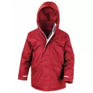 Image of Result Childrens/Kids Core Winter Parka Waterproof Windproof Jacket (11-12) (Red)