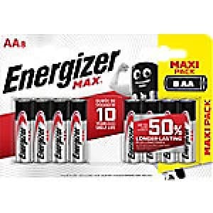 Image of Energizer AA Alkaline Batteries Max LR6 1.5V 8 Pieces