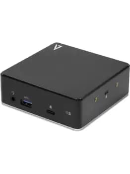 Image of V7 Universal USB-C Docking Station w/ Dual HDMI, 3.5mm Combo...