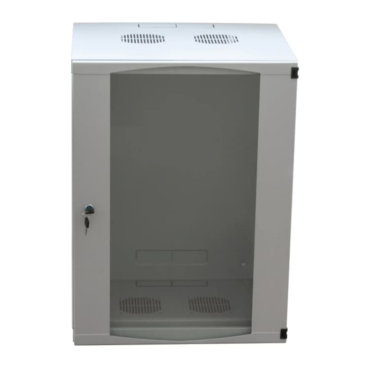 Image of LogiLink W12F64G rack cabinet 12U Wall mounted rack Grey