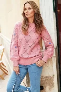 Image of Flower Power Embroidered Jumper