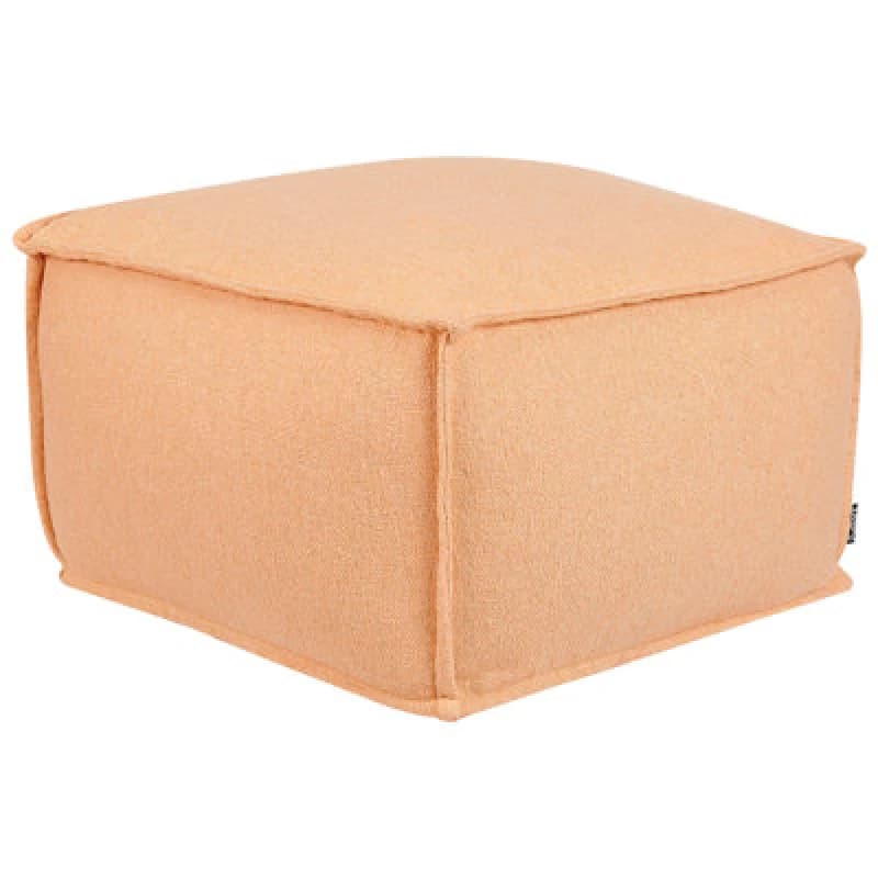 Image of Beliani Pouffe Sherali Cotton Orange