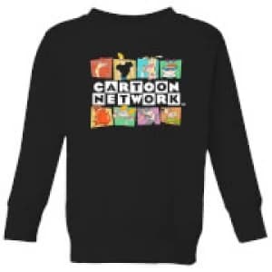 Image of Cartoon Network Logo Characters Kids Sweatshirt - Black - 11-12 Years