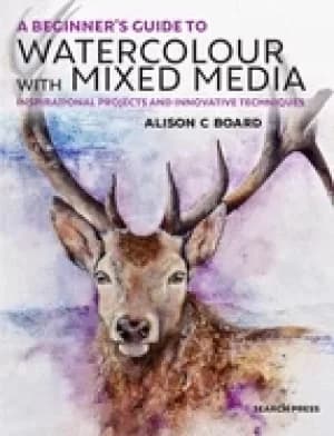 Image of beginners guide to watercolour with mixed media inspirational projects and