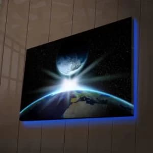 Image of NASA-039 Multicolor Decorative LED Lighted Canvas Painting