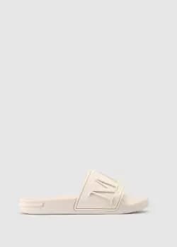 Image of MAL-LET Split Logo Slider White Sand Womens