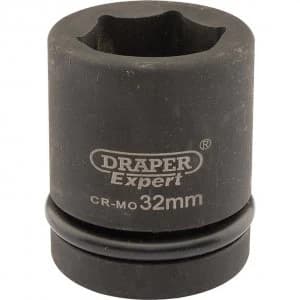Image of Draper Expert 1" Drive Hexagon Impact Socket Metric 1" 32mm