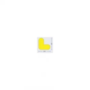 Image of Floor Signalling 200X200M M Yellow "L" (Pk-10)