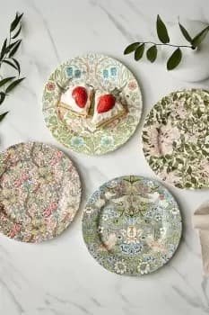 Image of Spode Morris & Co. Set Of 4 Dessert Plates
