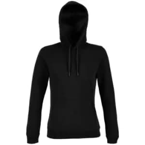 Image of NEOBLU Womens/Ladies Nicholas French Terry Hoodie (XXL) (Deep Black)