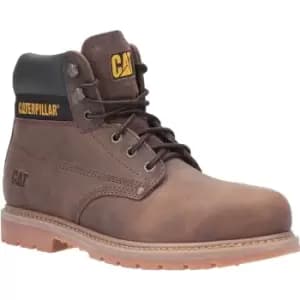 Image of Caterpillar Mens Powerplant GYW Leather Safety Boot (10 UK) (Brown) - Brown