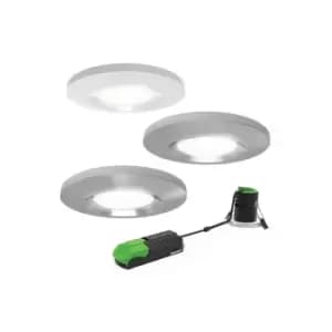 Image of 4LITE IP65 3000K/4000K/6000K Dimmable LED Fire-Rated Downlight with 3 Colour Bez