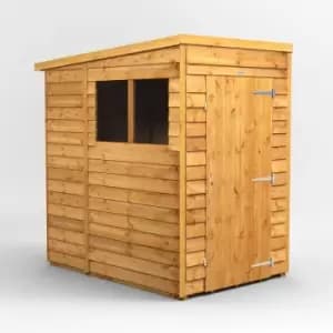 Image of 6x4 Power Overlap Pent Garden Shed