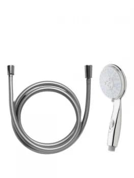 Image of Aqualux Modern Jazz 3 Function Shower Handset And Hose Set