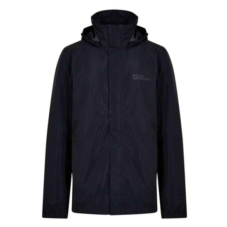 Image of Jack Wolfskin Hardshell Stormy Point Jacket Rain Jackets Small Black 60336603350