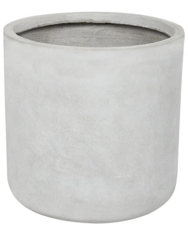 Image of Beliani Plant Pot Messene 34cm Light Grey