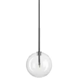 Image of Ideal Lux EQUINOXE 15cm Globe Pendant Ceiling Light Chrome