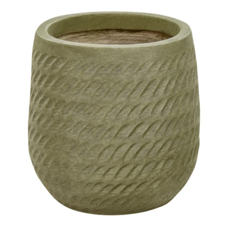 Image of Beliani Plant Pot Livadia 19cm Olive Green