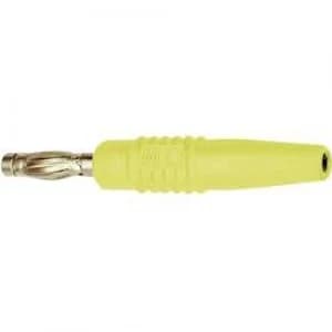 Image of Straight blade plug Plug straight Pin diameter 4mm Yellow Stae